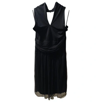 Pre-owned Hoss Intropia Mid-length Dress In Black