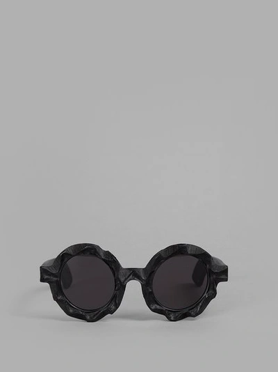 Julius X Kuboraum Black M7 Sunglasses | ModeSens