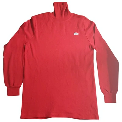 Pre-owned Lacoste Wool Jumper In Red
