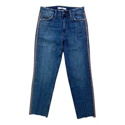 Pre-owned Sam Edelman Straight Jeans In Blue