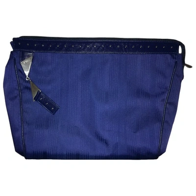 Pre-owned Versace Clutch Bag In Blue