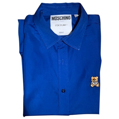 Pre-owned Moschino Blue Cotton Shirts