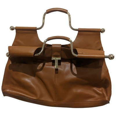 Pre-owned Ted Baker Leather Handbag In Brown