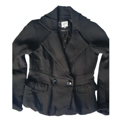 Pre-owned Armani Collezioni Wool Short Vest In Black