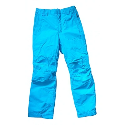 Pre-owned Colmar Trousers In Turquoise