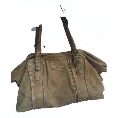 Pre-owned Comptoir Des Cotonniers Leather Handbag In Beige