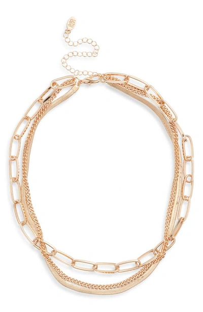8 Other Reasons Layered Chain Necklace In Gold