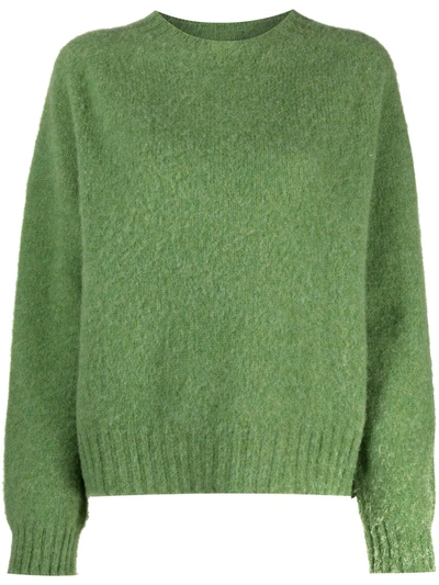 Ymc You Must Create Lambswool Fine-knit Jumper In Green