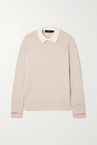 Arch4 Olive Cashmere Sweater In Ivory