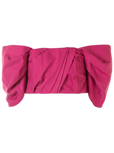 Acler Parkway Bandeau Top In Pink