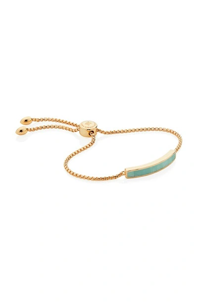 Monica Vinader Baja Skinny Friendship Bracelet In Yellow Gold/ Chyrophase