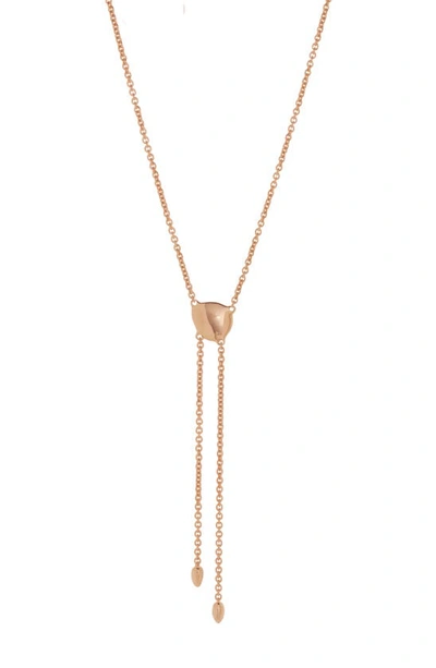 Monica Vinader Nura Y-necklace In Rose Gold