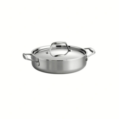 Tramontina Gourmet Tri-ply Clad 3 Quart Covered Braiser In Stainless