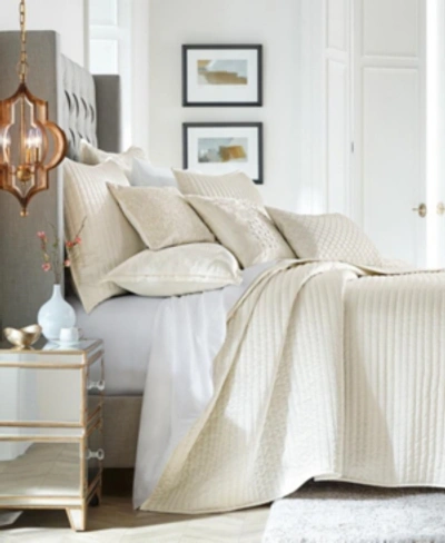 Hotel Collection Ikat Stripe Coverlet, Full/queen, Created For Macy's Bedding In Cream