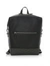 Ferragamo Men's Dynamo Gancini Leather Backpack In Nero