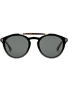 Gucci Round-frame Acetate Sunglasses In Black