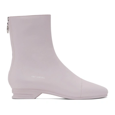 Raf Simons Pink 2001-2 Zip-up Boots In 0061