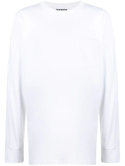 Tom Wood Dan Long-sleeved T-shirt In White