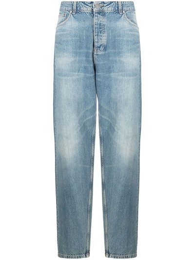Tom Wood Carrot Selvedge Jeans In Blue