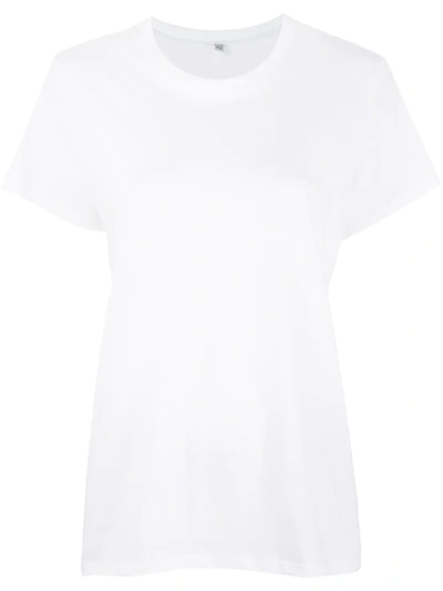 Baserange Crewneck Organic Cotton T-shirt In White