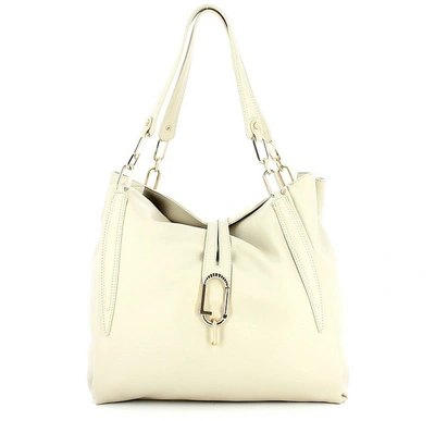 Liu •jo Handbags Milk White Double Handles Shoulder Bag In Blanc