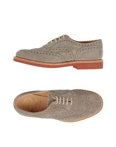 Church's Laced Shoes In Light Grey