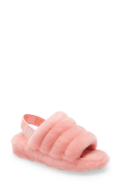 Ugg Fluff Yeah Slides In Coral/coral
