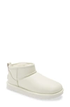 Ugg Ultra Mini Classic Boot In White Leather