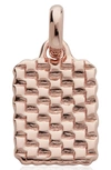 Monica Vinader X Doina Woven Pendant In Rose Gold