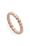 Monica Vinader Nura Teardrop Eternity Ring In Rose Gold