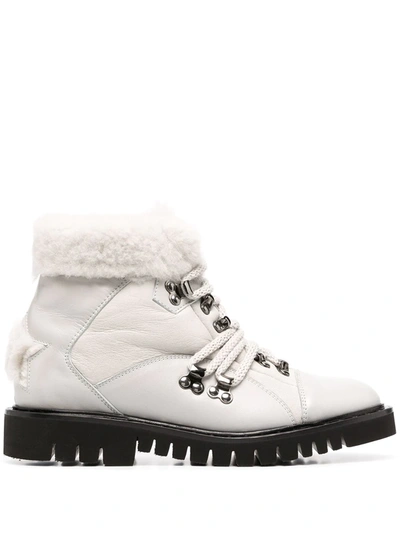 Lorena Antoniazzi Ankle Lace-up Boots In White