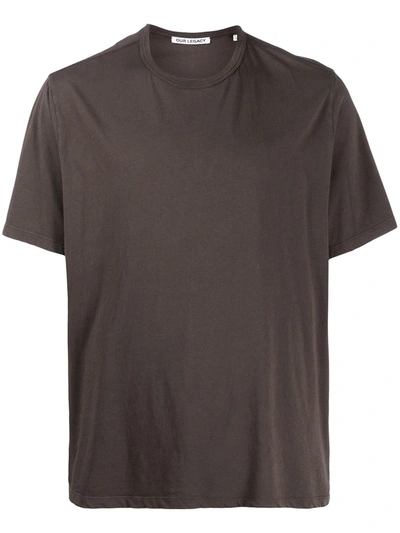 Our Legacy Round Neck T-shirt In Brown