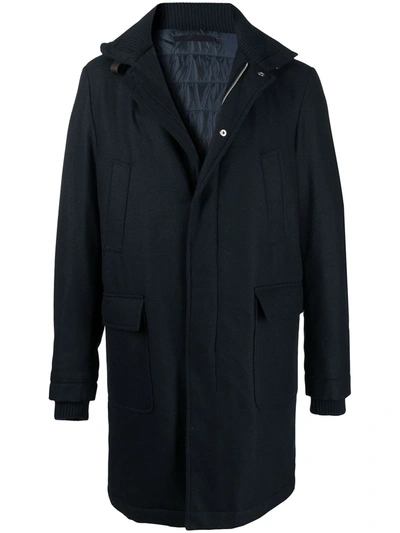 Eleventy Formal Raincoat In Blue