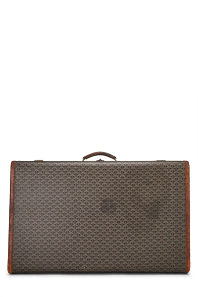 Pre-owned Goyard Black Ine Coated Canvas Suitcase