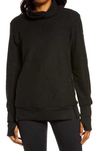 Alo Yoga Warmth Cover-up Turtleneck In Black