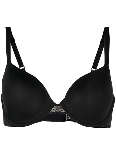 Calvin Klein Underwear Perfectly Fit Flex Push Up Plunge Bra In Black