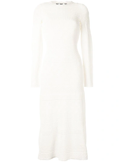 Alexis Volta Lace Midi Dress In White