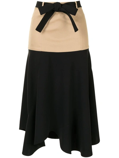 Alexis Camila Belted Skirt In Black