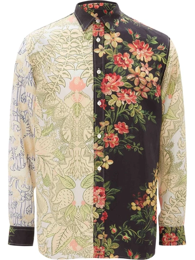 Jw Anderson Relaxed Fit Tapestry Print Button-up Shirt In Multicolour