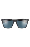 Smith Shoutout 57mm Chromapop™ Polarized Square Sunglasses In Matte Black / Cp Polar Black