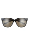 Smith 58mm Monterey Chromapop™ Polarized Sport Sunglasses In Black/ Grey Green