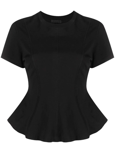 Atm Anthony Thomas Melillo Cinched Seam T-shirt In Black