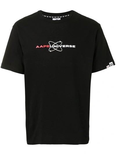 Aape By A Bathing Ape Logo-printed T-shirt In Black