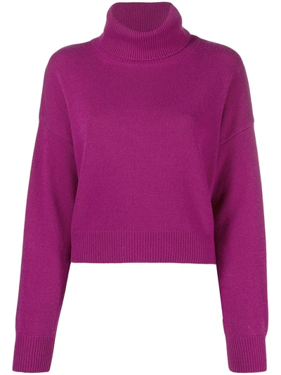 Liu •jo Roll Neck Jumper In Pink