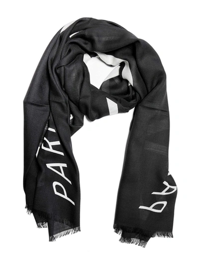 Givenchy Frayed Edge Scarf In Nero