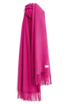 Rag & Bone Classic Wool Scarf In Berry