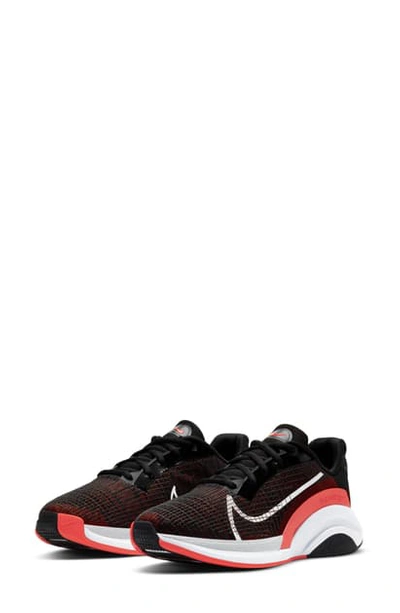 Nike Zoomx Superrep Surge Endurance Class Training Shoe In Black/ Crimson/ Platinum