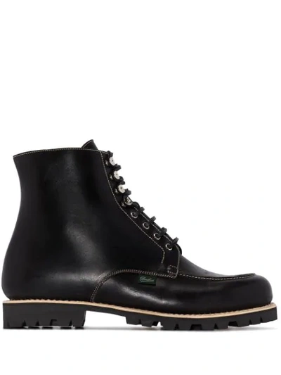 Paraboot Black Beaulieu Lace-up Leather Ankle Boots