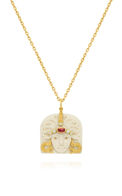 Sauer Medusa Pendant In White