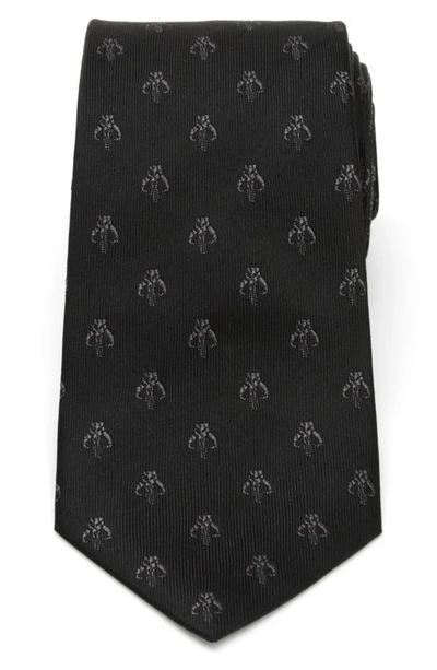 Cufflinks, Inc Star Wars Mandalorian Silk Tie In Black